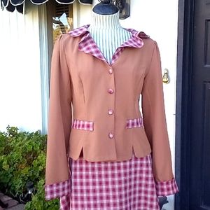 Retro Skirt Top Matching Set